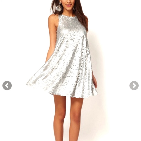 WIIPU Collection Dresses & Skirts - 🆕 Silver Sequins Cocktail Dress